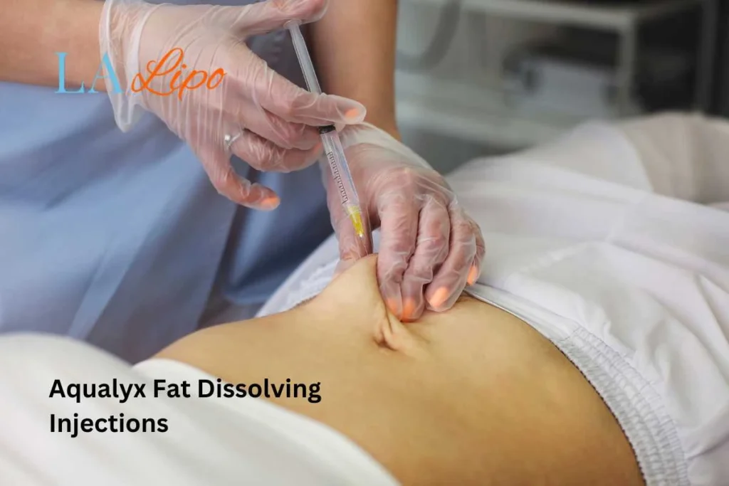woman having fat dissolving injections World's End in the stomach