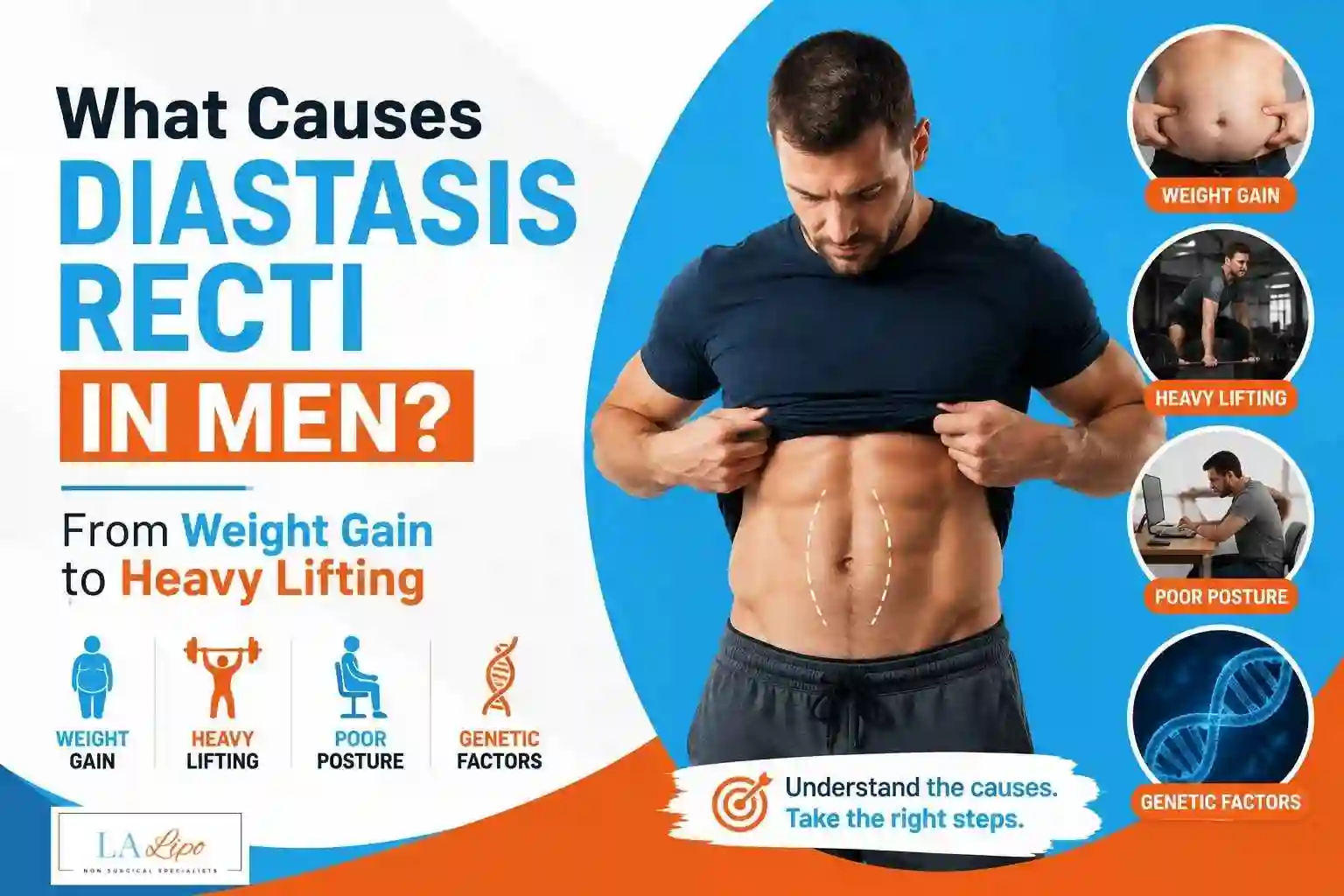 What Causes Diastasis Recti in Men? From Weight Gain to Heavy Lifting World's End